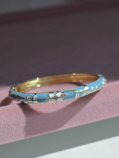 Powder Blue Vintage Bangle (Pack of 1)