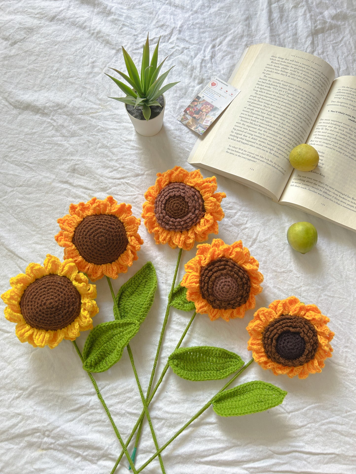 Realistic Crochet Sunflower