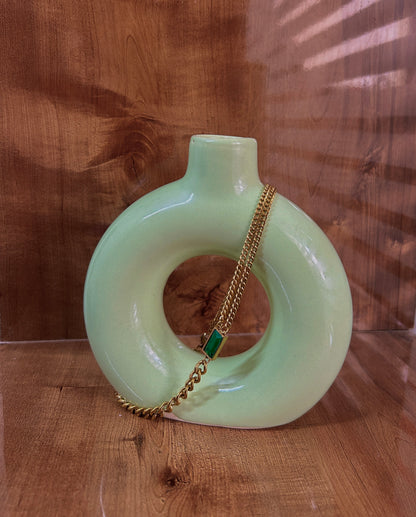 Pastel Green Donut Vase (small)