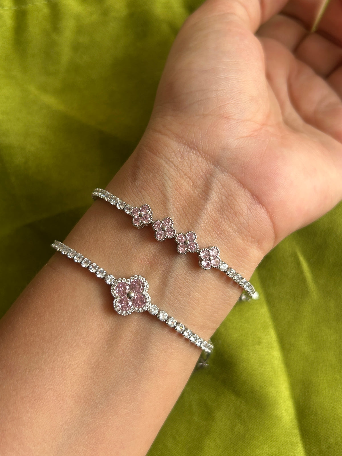 The Juliette Clover Tennis Bracelet
