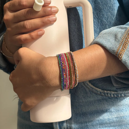 Multicolour Rhinestone Tennis bracelets