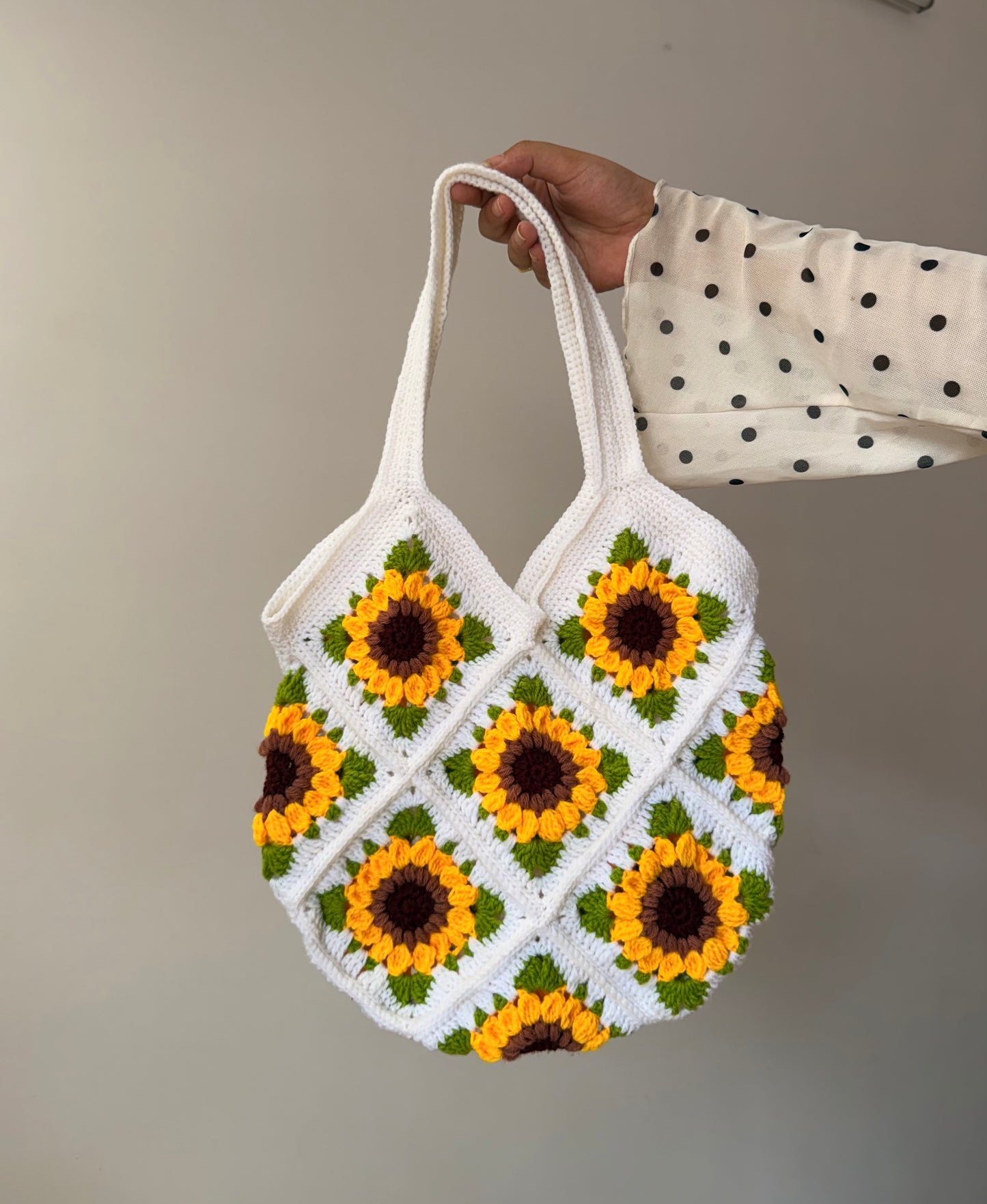Golden Sunflower Granny Tote Bag