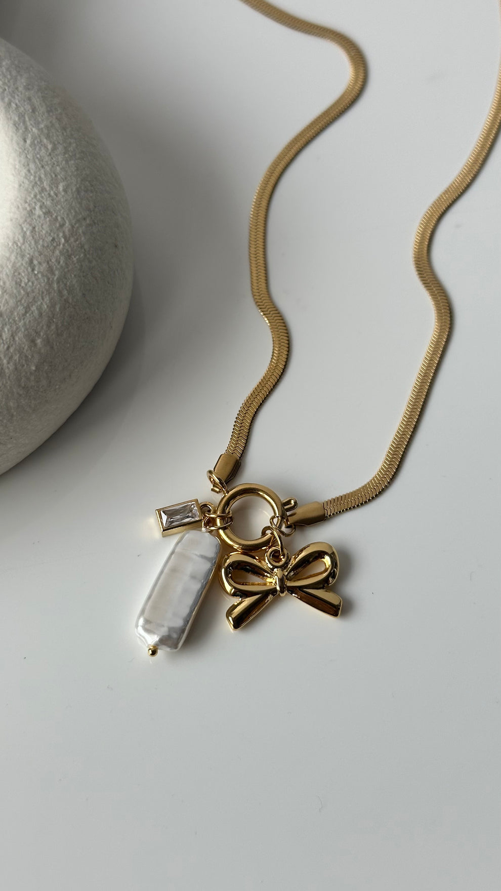 Bow Charm Necklace