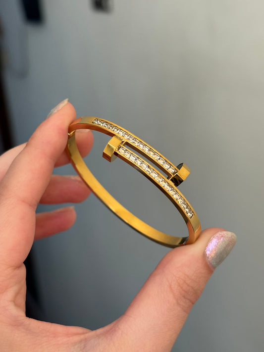 Luxe Nail Crystal Bangle (Baby Size)