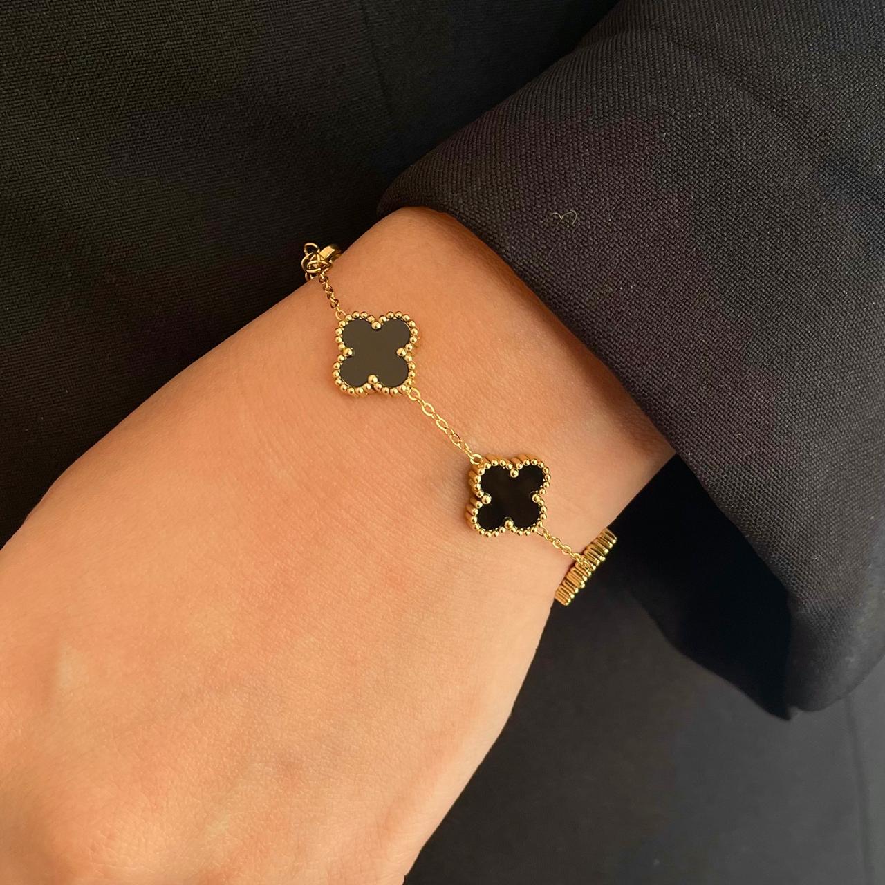 Black Clover Charm Bracelet