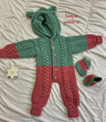 Bunny Jumpsuit Set