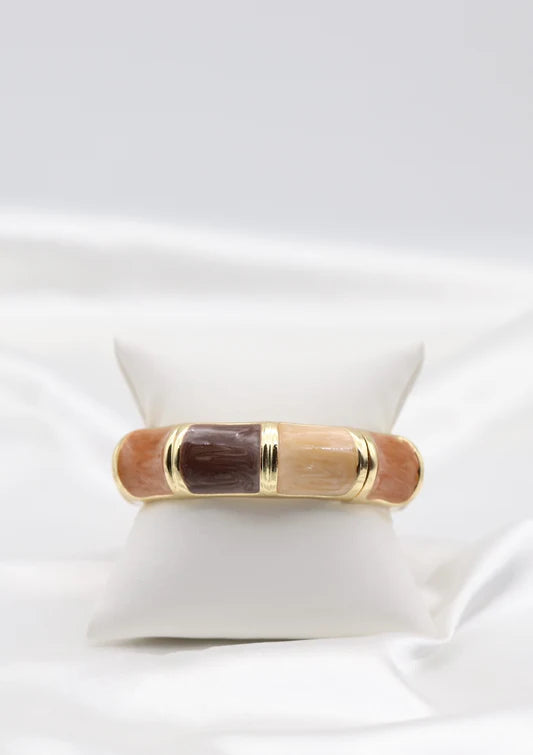 Color Block Enamel Cuff