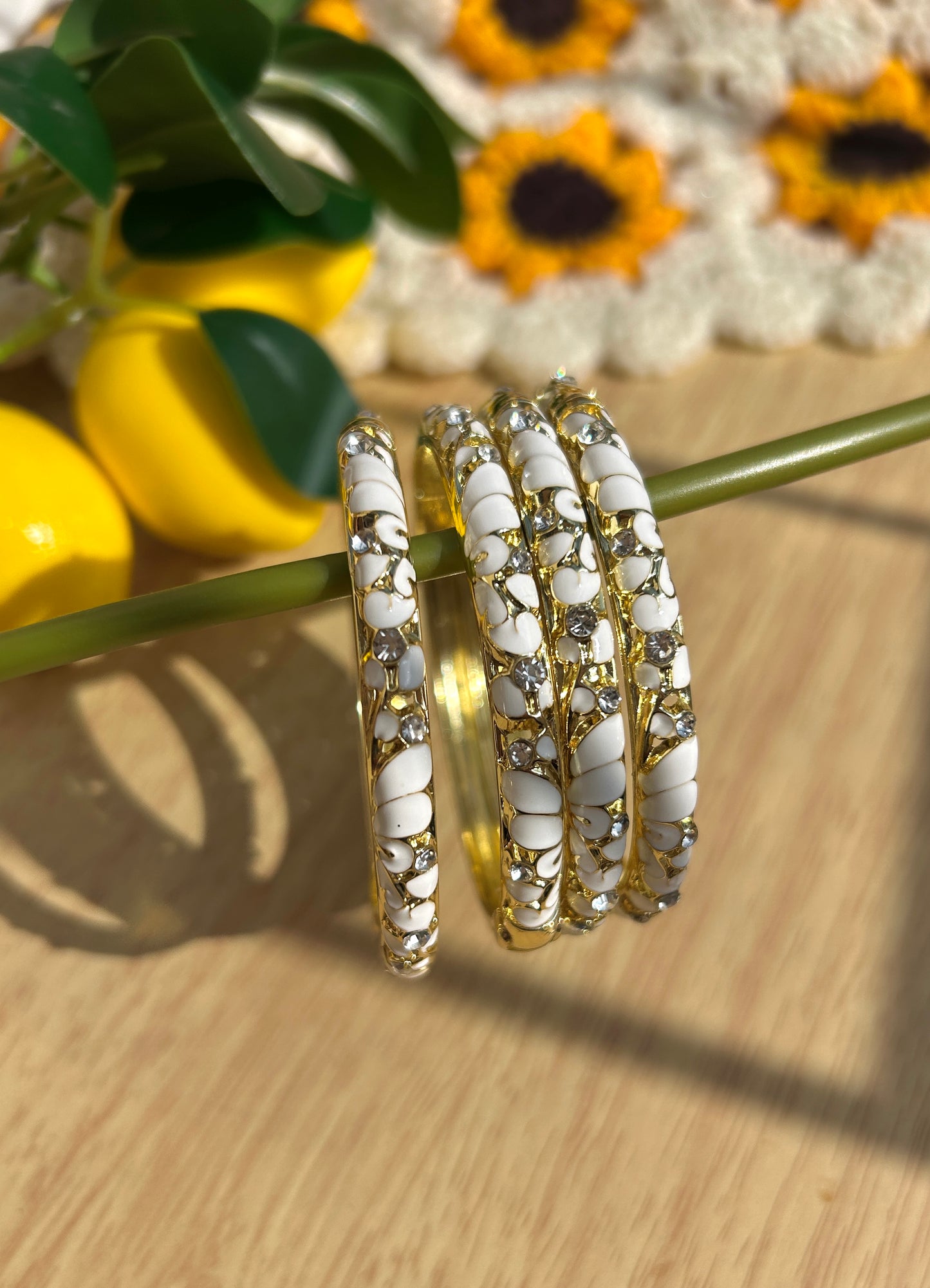 White Vintage Bangle (each bangle)