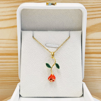 Falling Rose Pendant