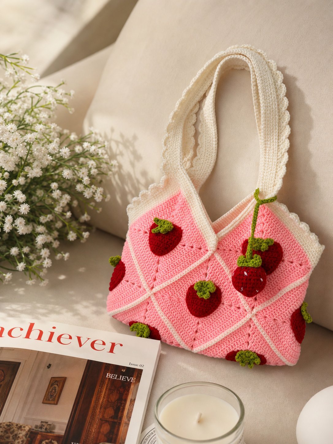 Berry Sweet Crochet Bag 🍓
