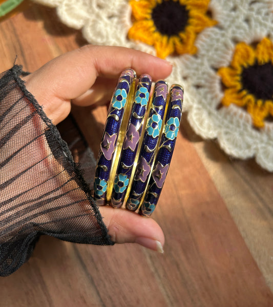 Royal blue Vintage Bangle (Each Bangle)
