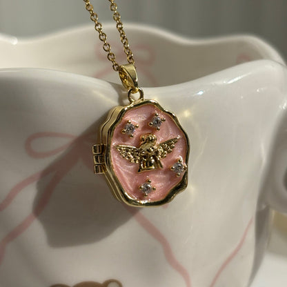 Victorian Cupid Photo Locket