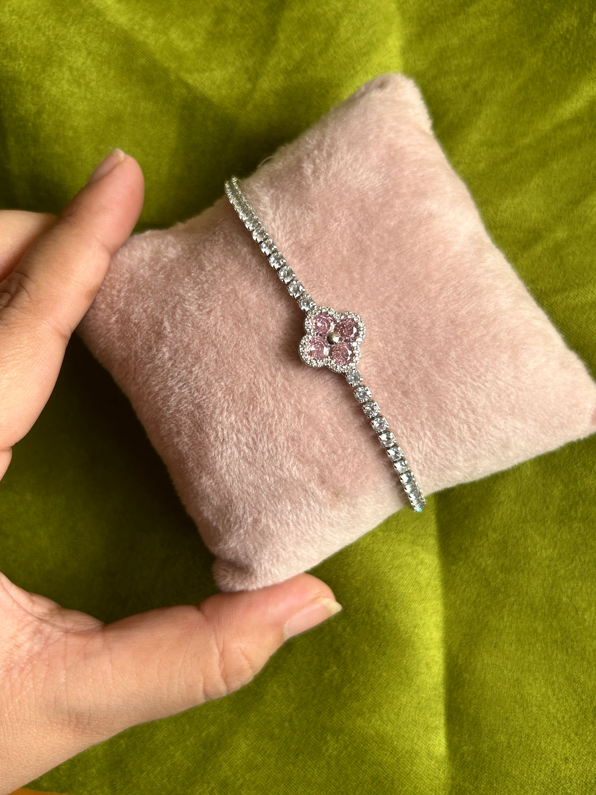 The Juliette Clover Tennis Bracelet
