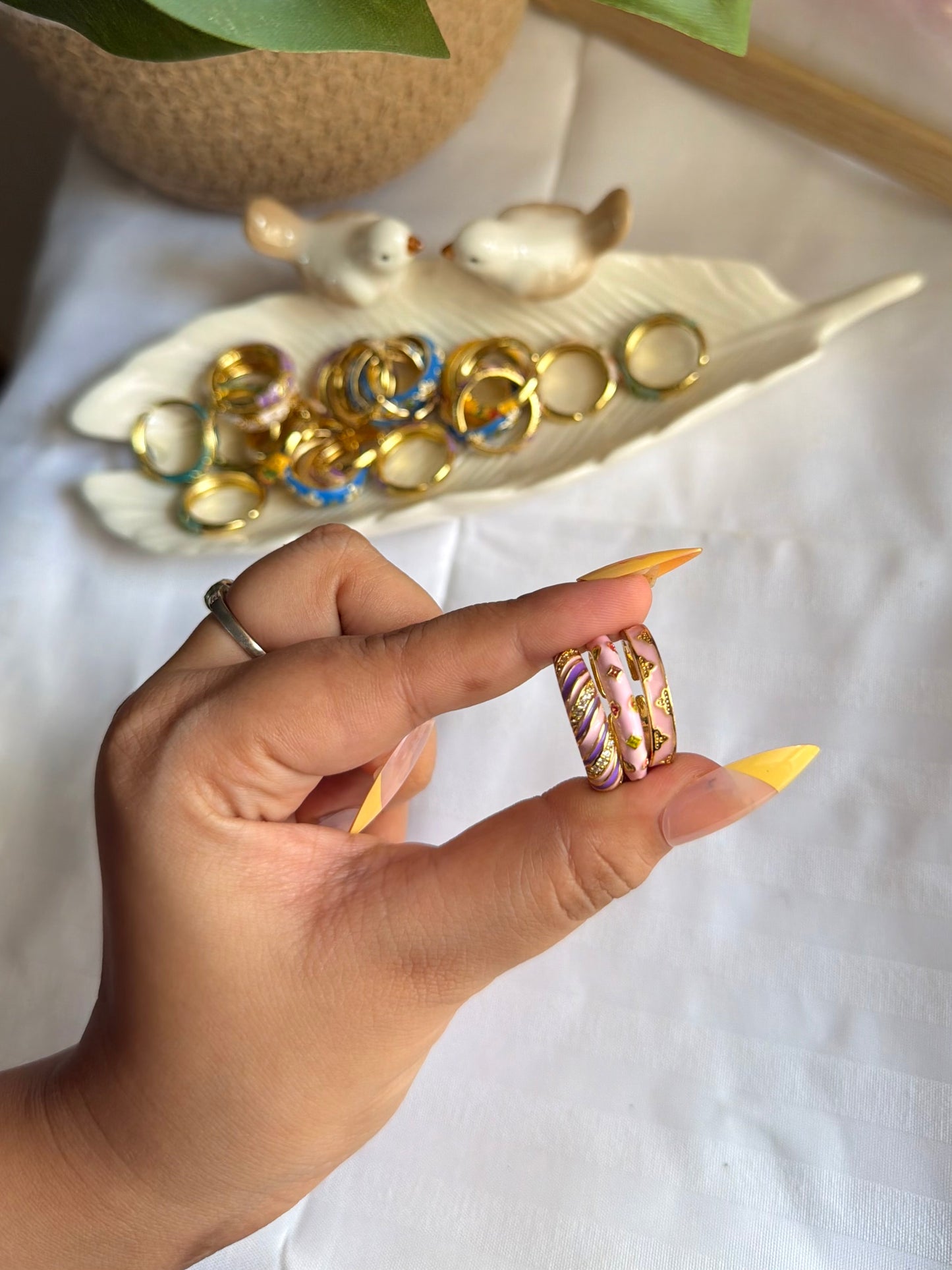 Pastel Enamel Ring