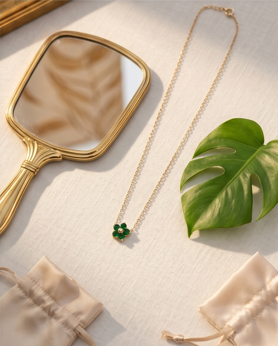 Emerald Bloom Necklace