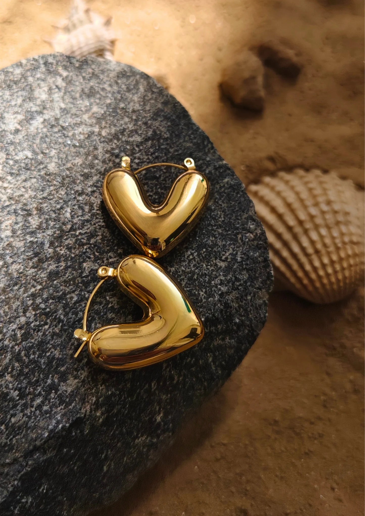 Sweetheart Hoop Earrings