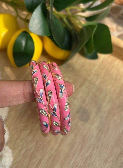 Fuchsia Pink Vintage Bangle (Each Bangle)