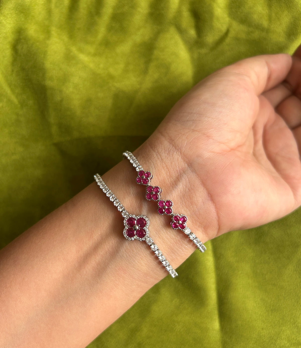 The Rosalie Clover Tennis Bracelet