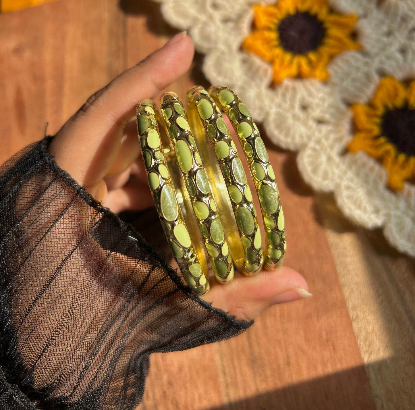 Green Vintage Bangles (each bangle)