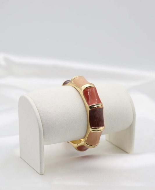 Color Block Enamel Cuff