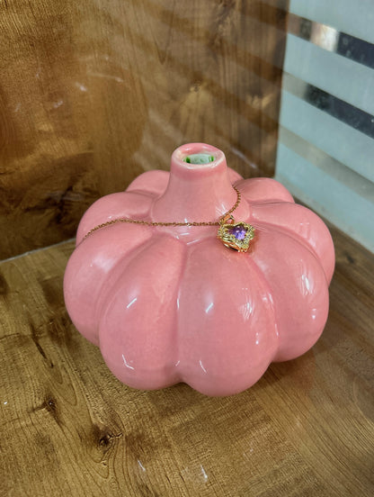 Pink Pumpkin Vase