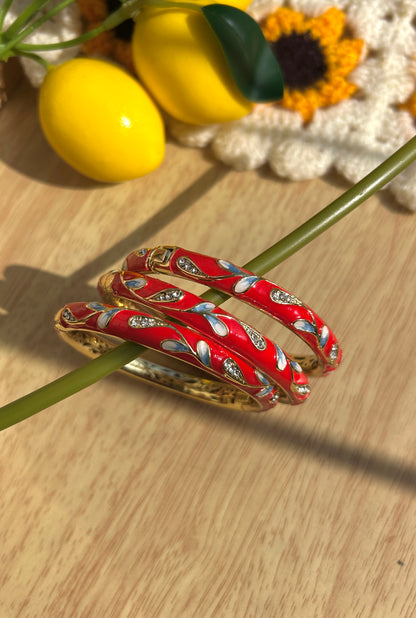 Red Vintage Bangle (Each Bangle)
