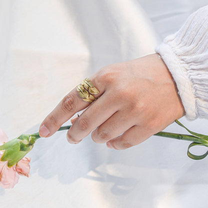 Gold leaf Ring