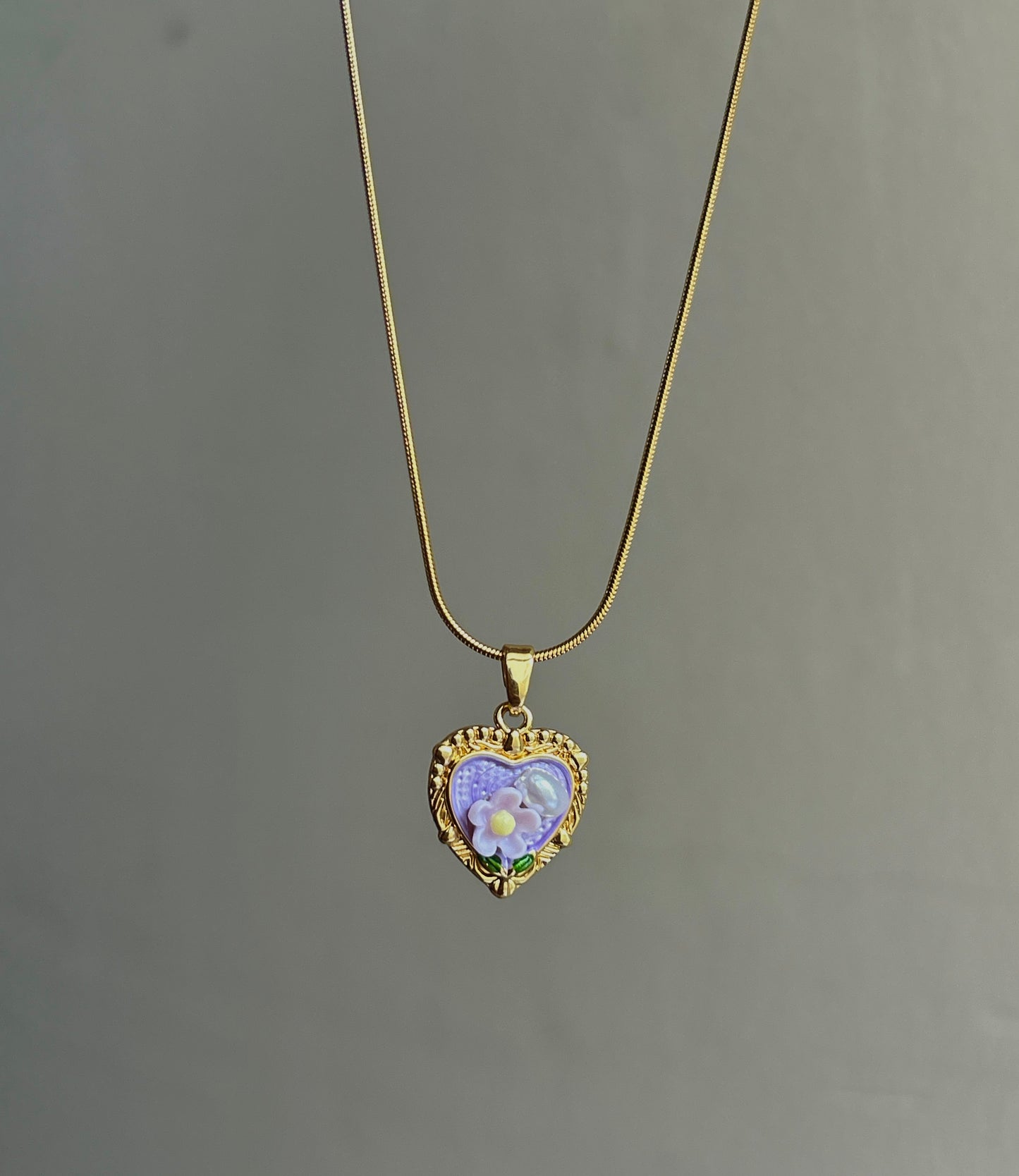 Violet Mist Pearl Necklace