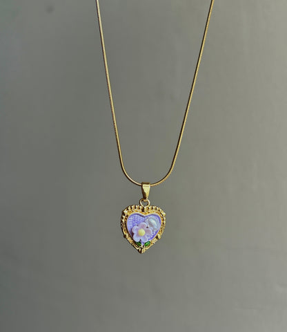 Violet Mist Pearl Necklace