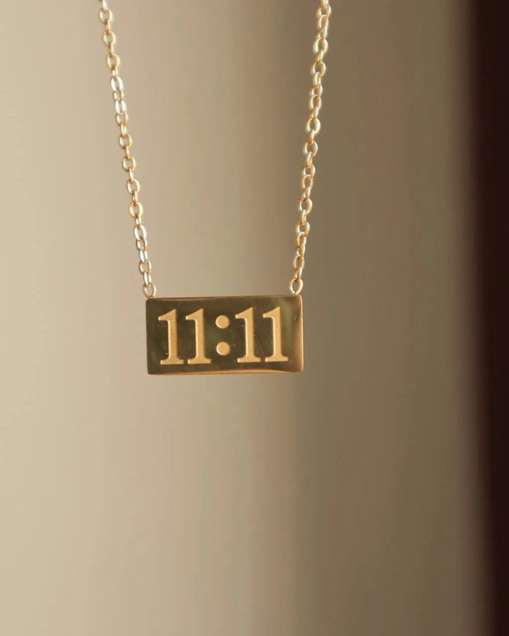 11:11 Engraved Manifestation Necklace