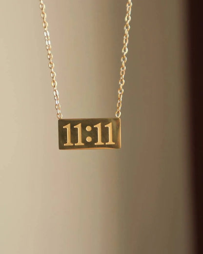11:11 Engraved Manifestation Necklace