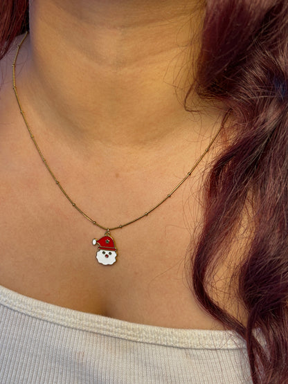 Jolly Santa Necklace