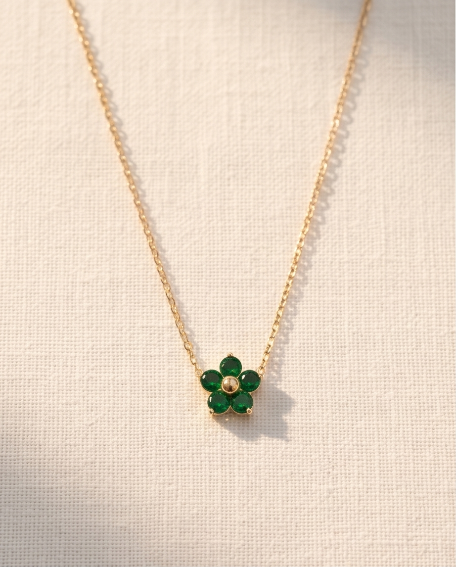 Emerald Bloom Necklace