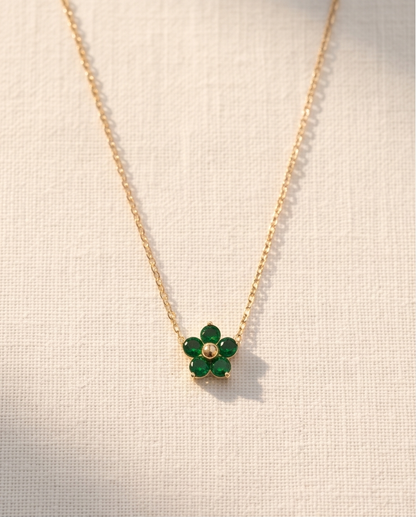 Emerald Bloom Necklace