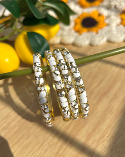 White Vintage Bangle (each bangle)