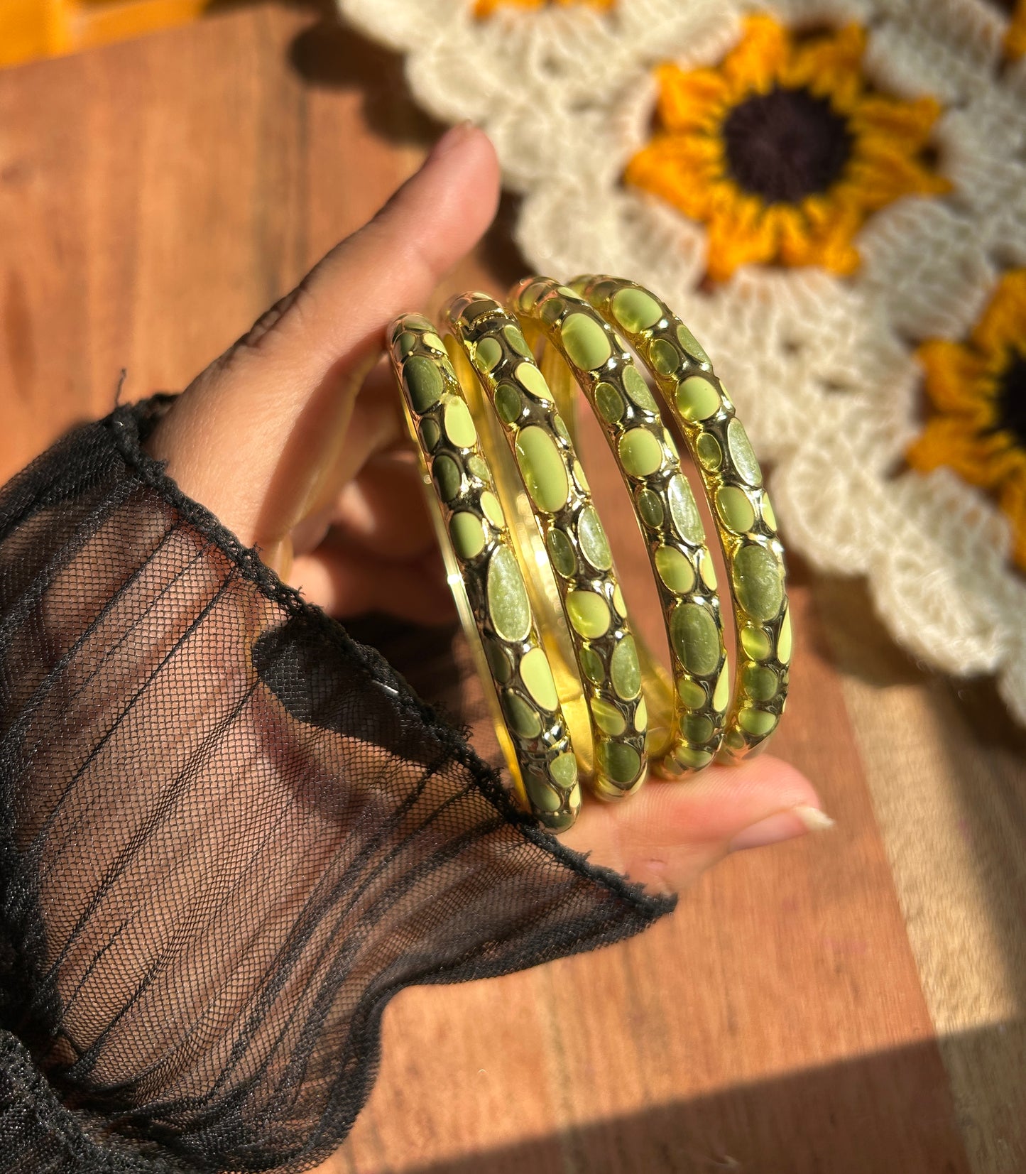 Green Vintage Bangles (each bangle)