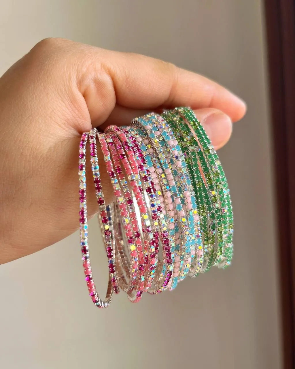 Multicolour Rhinestone Tennis bracelets