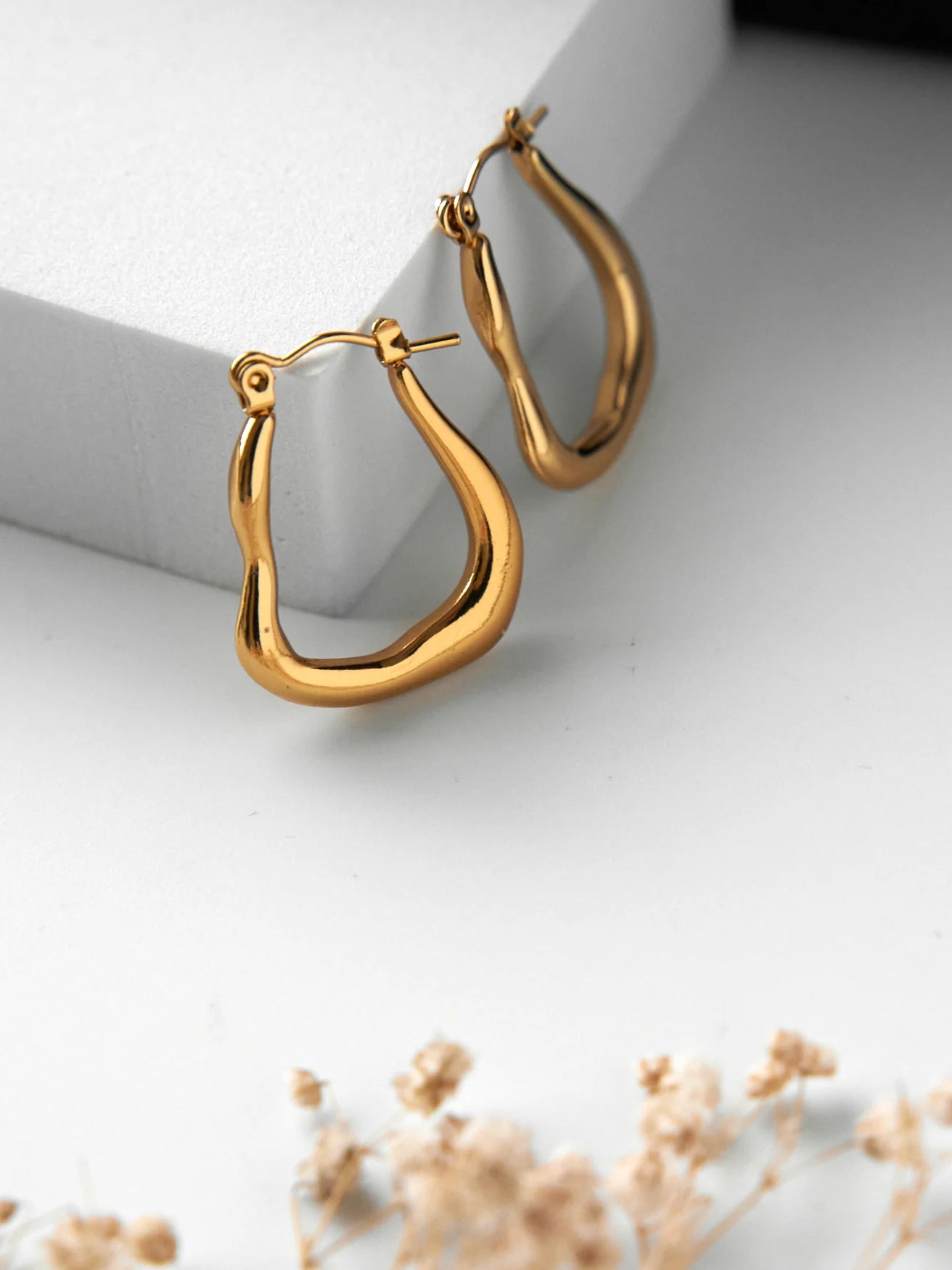 Golden Tide Hoop Earrings