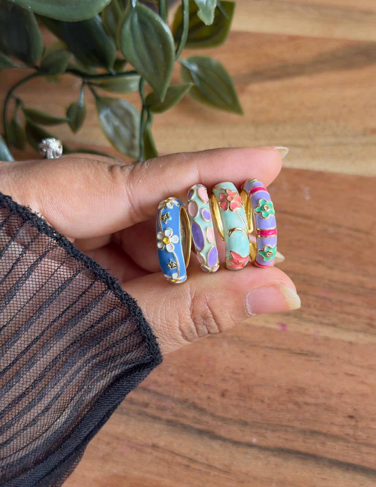 Vintage Enamel Ring