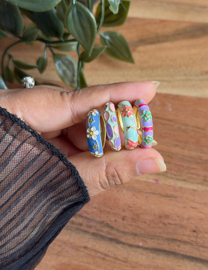 Vintage Enamel Ring