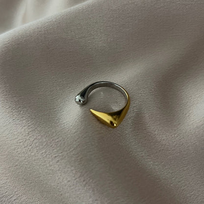 Mix Metal Square Ring