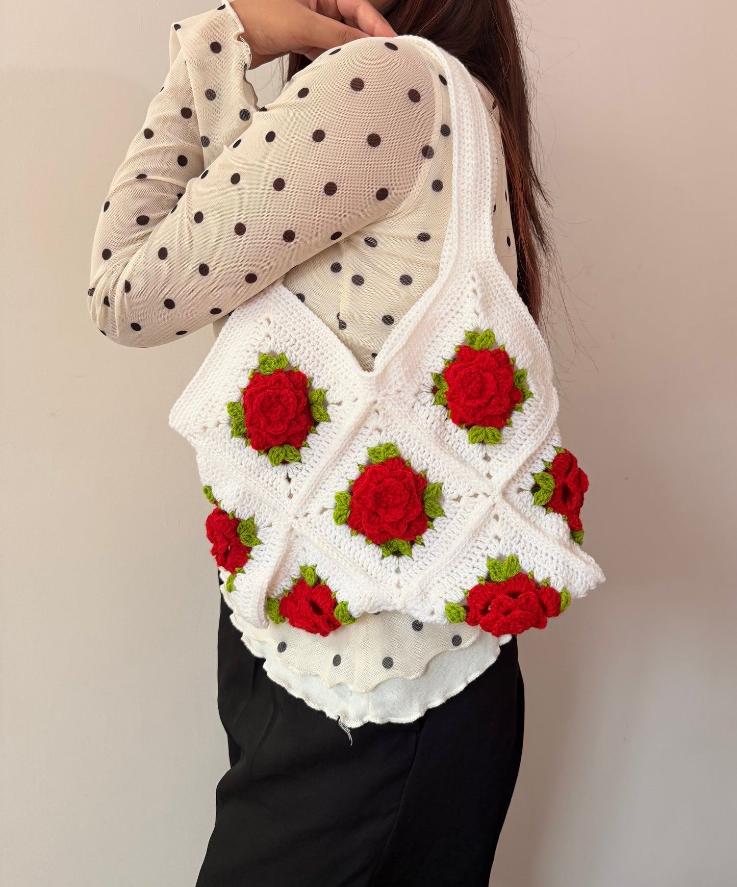 Rose Garden Crochet Bag