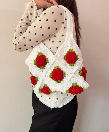 Rose Garden Crochet Bag