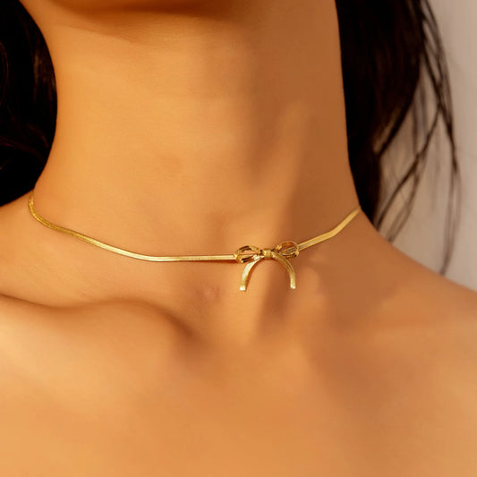 Bow Choker Necklace