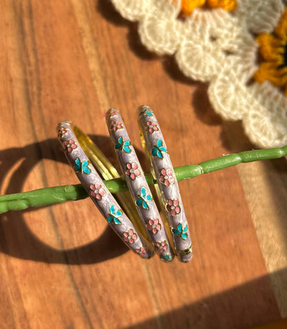 Purple butterfly bangle (each bangle)