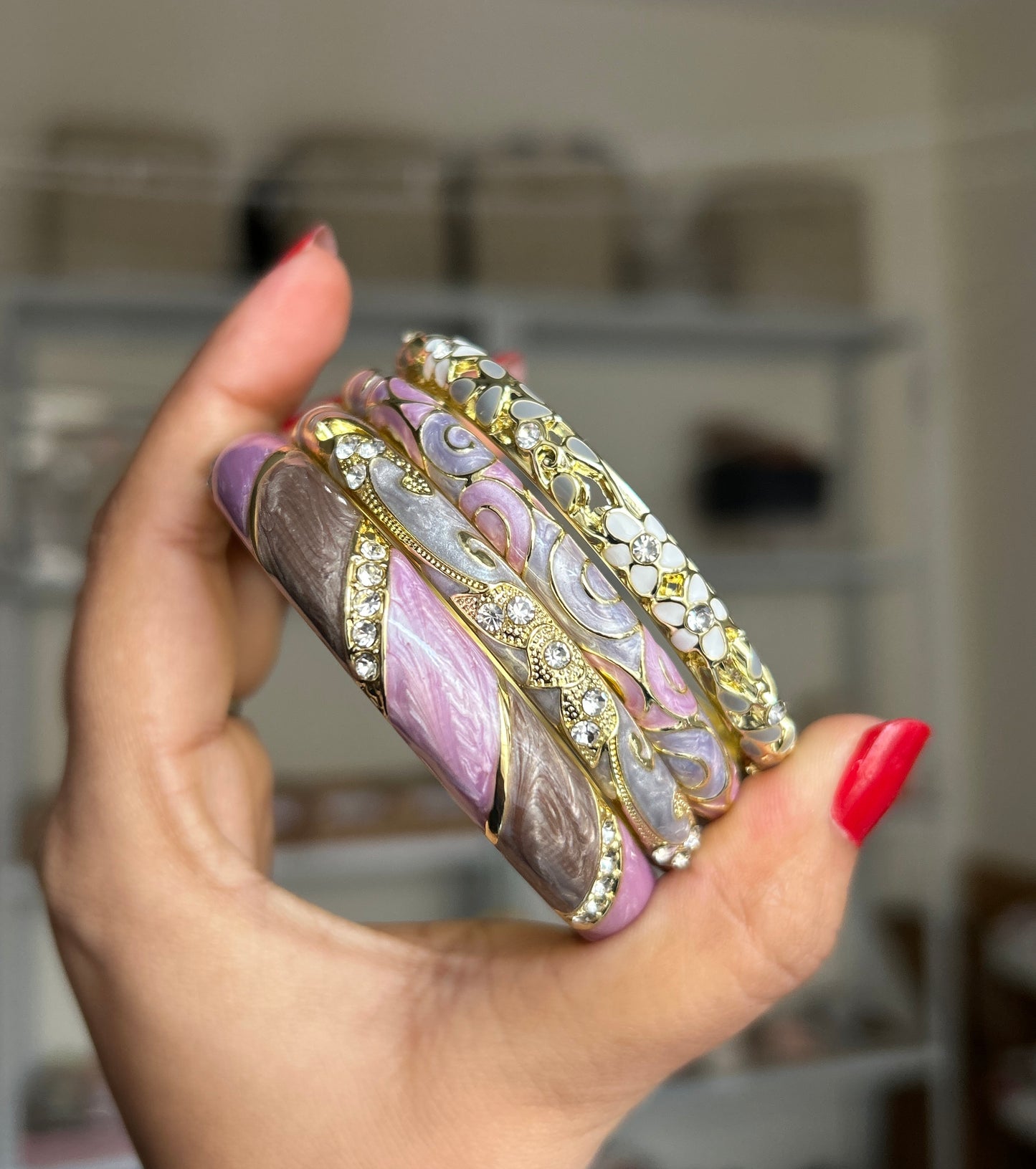 Rose Quartz Royale Stack (Set of 4)