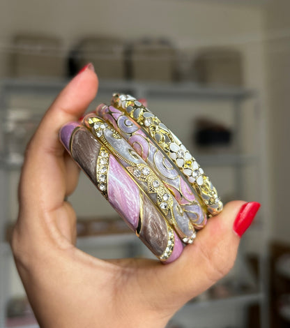Rose Quartz Royale Stack (Set of 4)