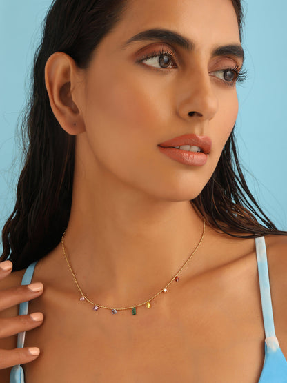 Muticolor Strand Nevklace