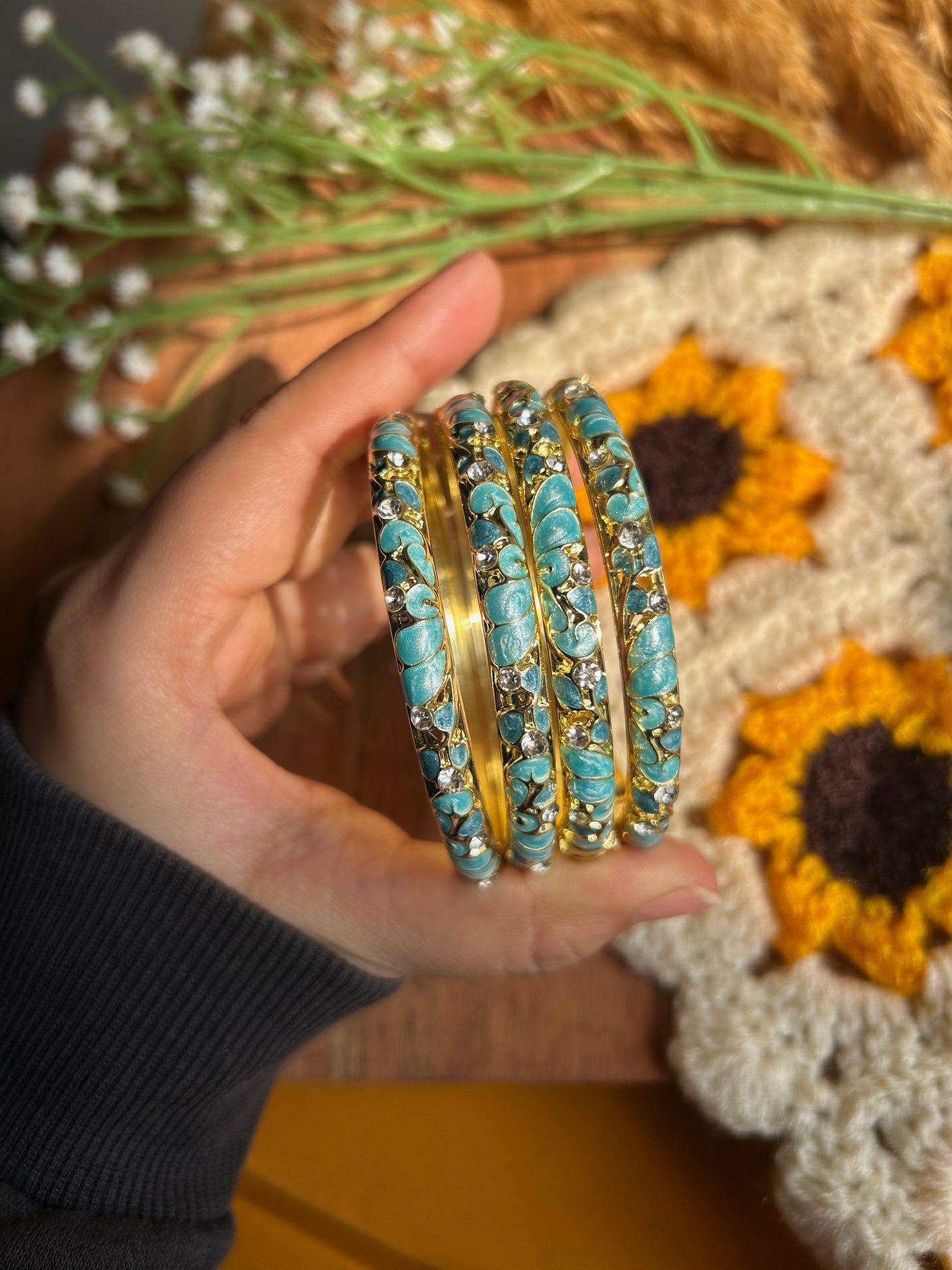 Blue Vintage Bangle  (each bangle)