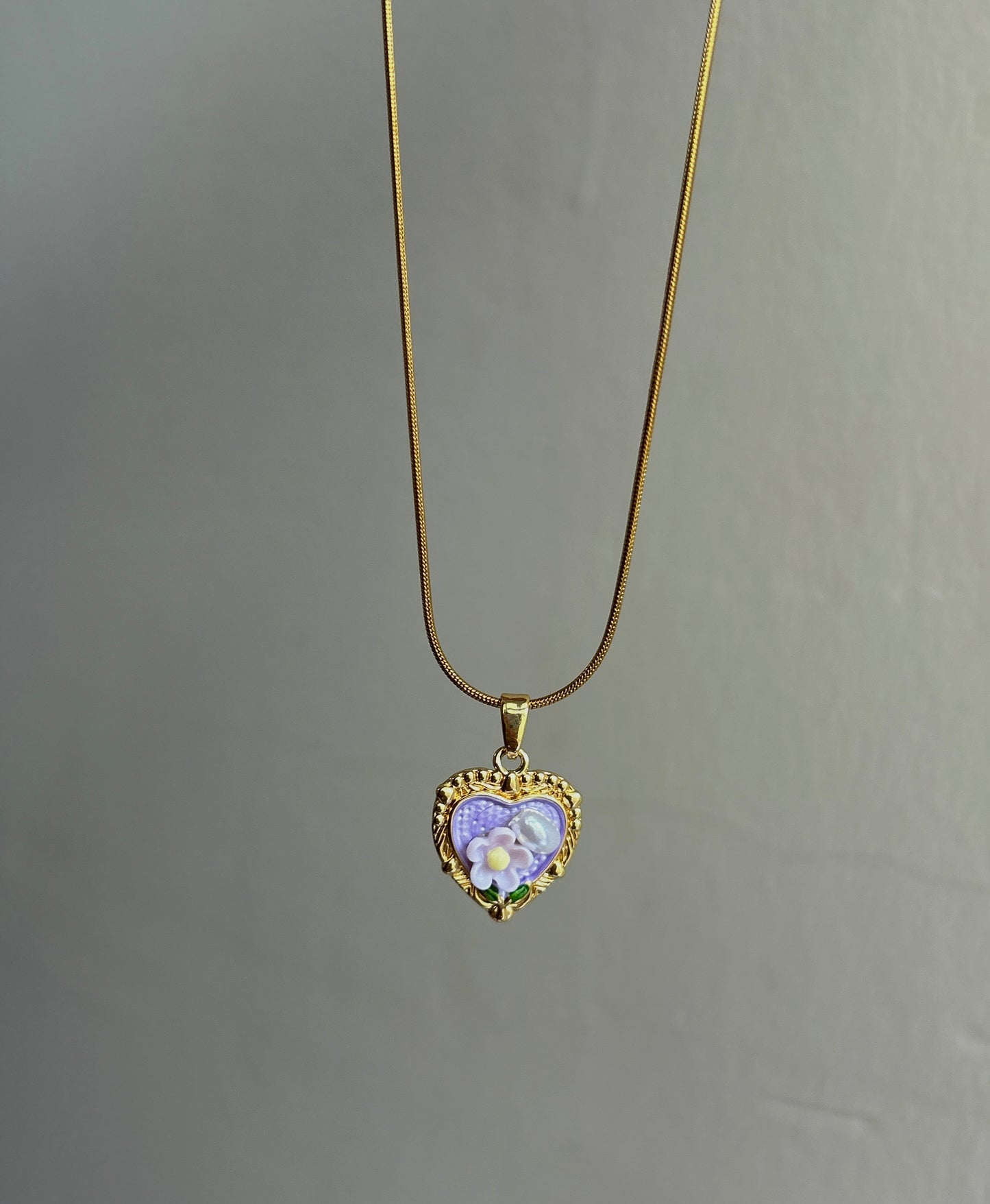 Violet Mist Pearl Necklace